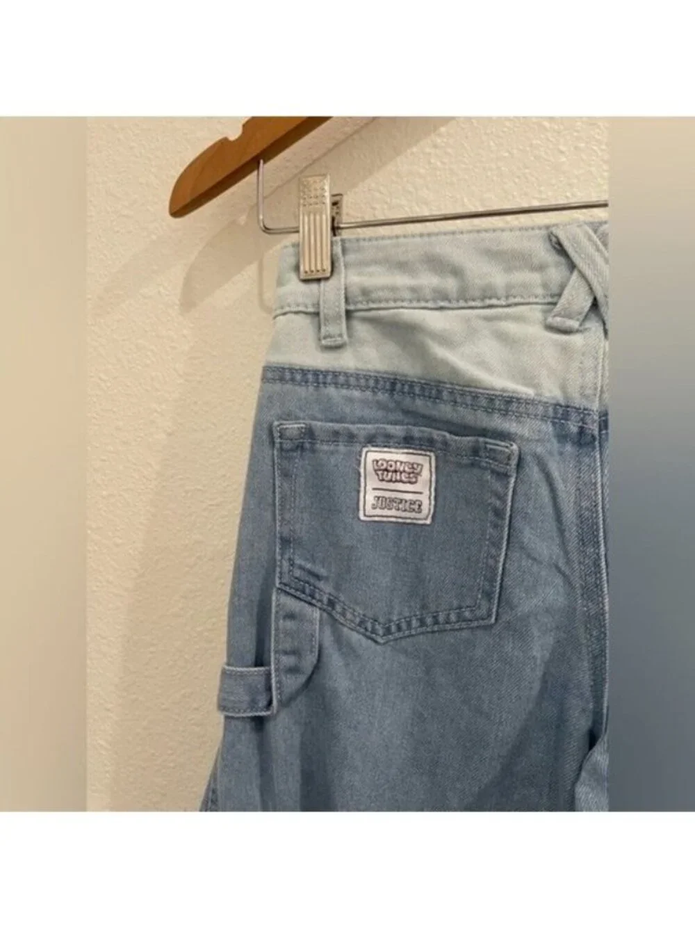 New Justice Looney Tunes Barrel Jeans Cargo Color Block Boho